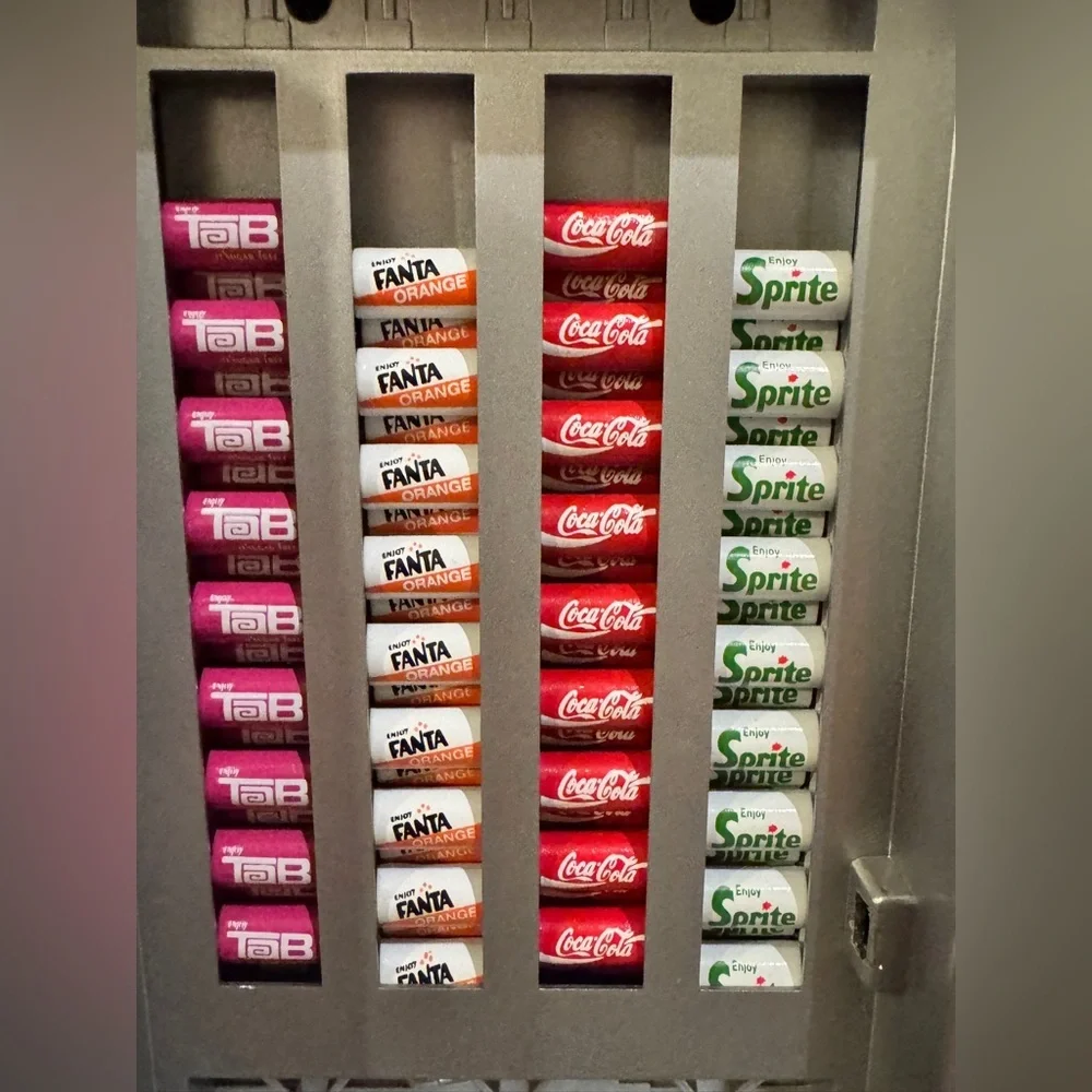 Vintage Coca Cola Mini Vending Machine 1996 Vendo Musical Bank Lights Retro - Picture 5 of 7